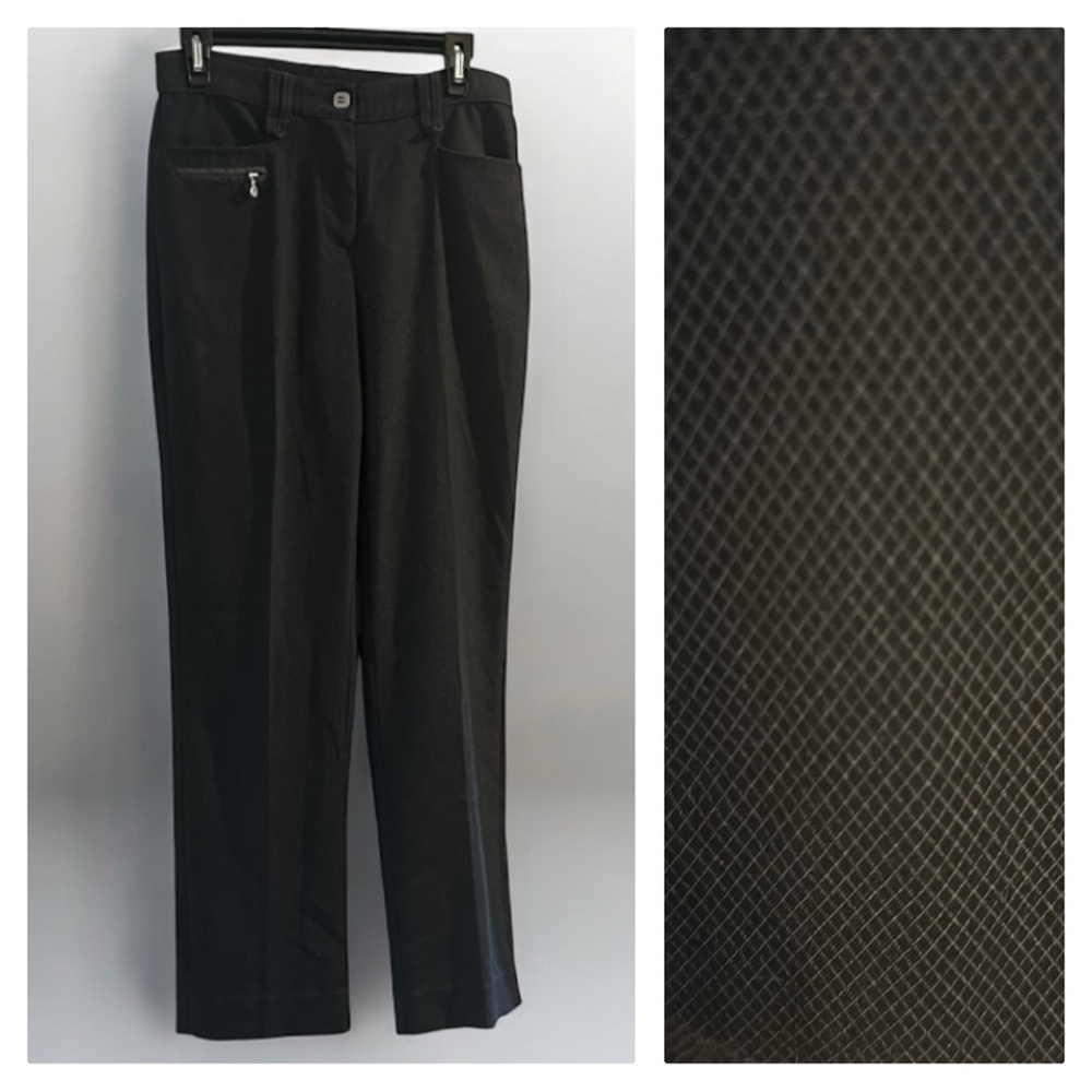 Le Grenier Grey Criss Cross Pattern Pants!!!